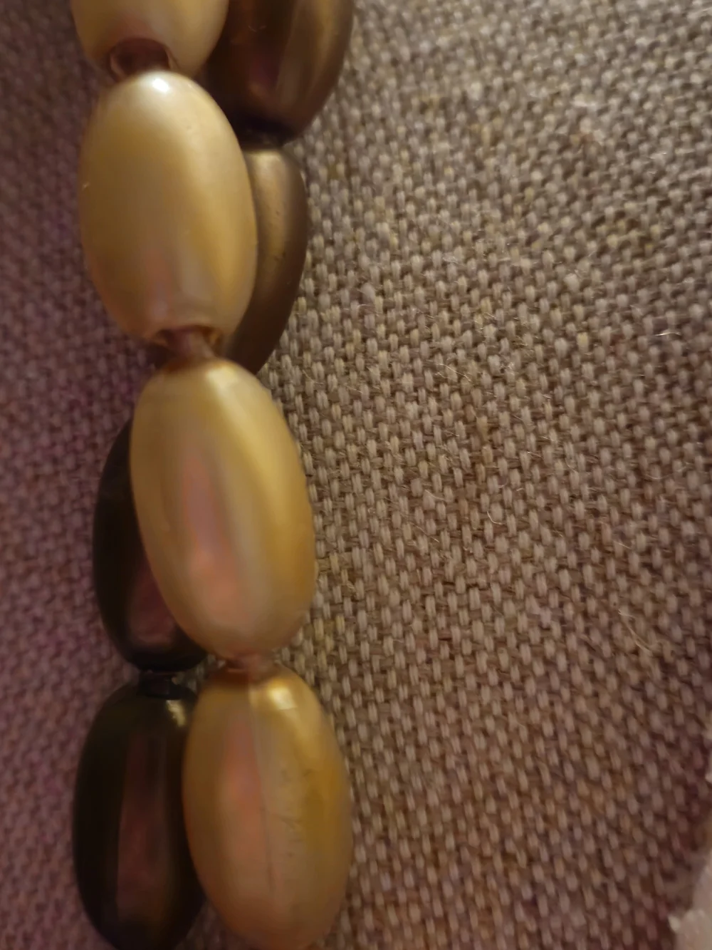 Vintage Double Strand Brown and Amber Bead Necklace - Women Jewelry